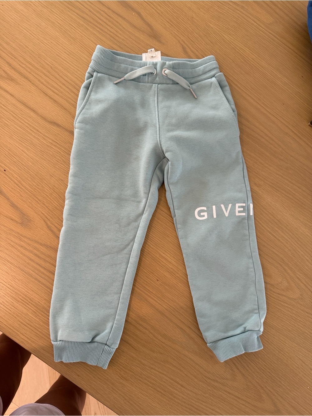 Givenchy Light Blue Kids Sweatpants with Logo